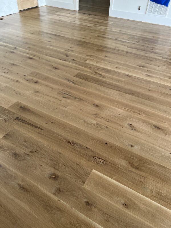 Rustic white oak flooring
