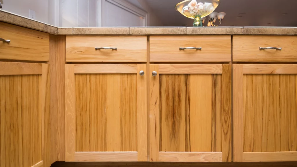 Wood finish cabinets