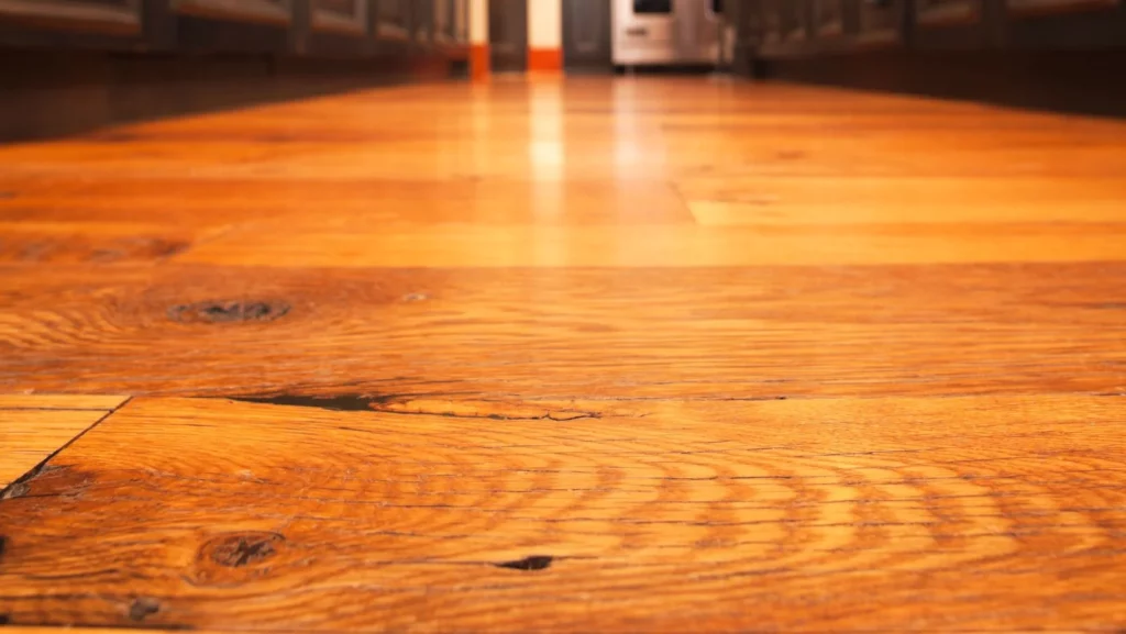 Reclaimed hardwood floor