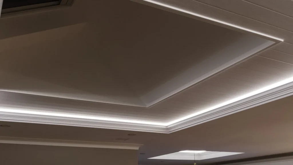 ceiling with LED lights