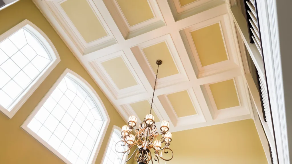 large coffered ceiling